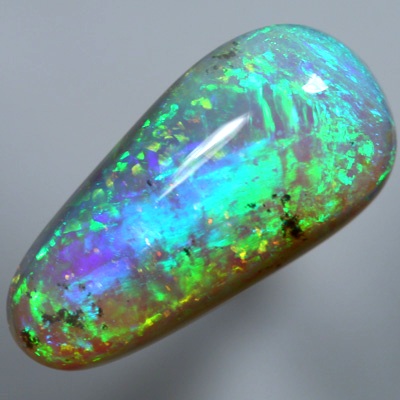 SOLID CRYSTAL OPAL Brilliant rolling flash of orange to green to purple SEE VIDEO